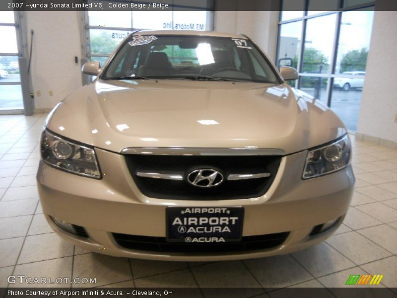 Golden Beige / Beige 2007 Hyundai Sonata Limited V6