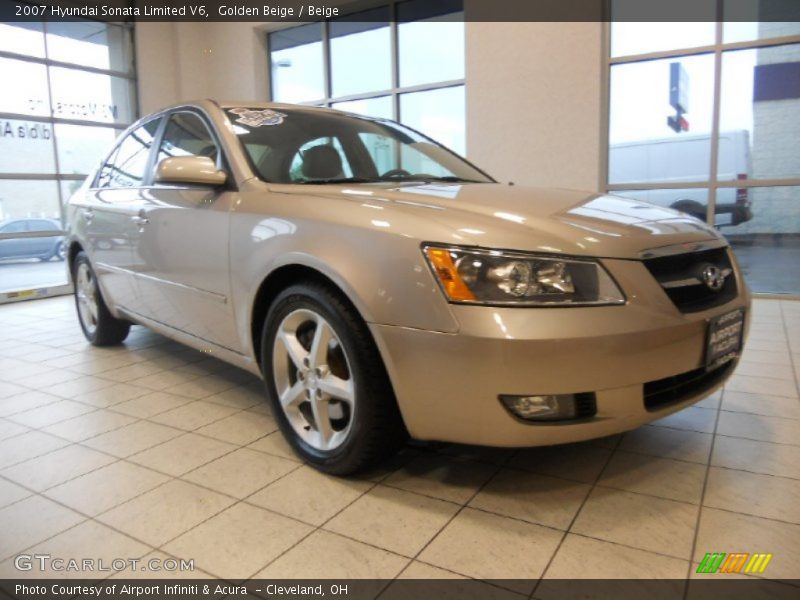 Golden Beige / Beige 2007 Hyundai Sonata Limited V6