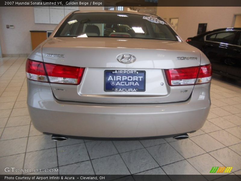 Golden Beige / Beige 2007 Hyundai Sonata Limited V6