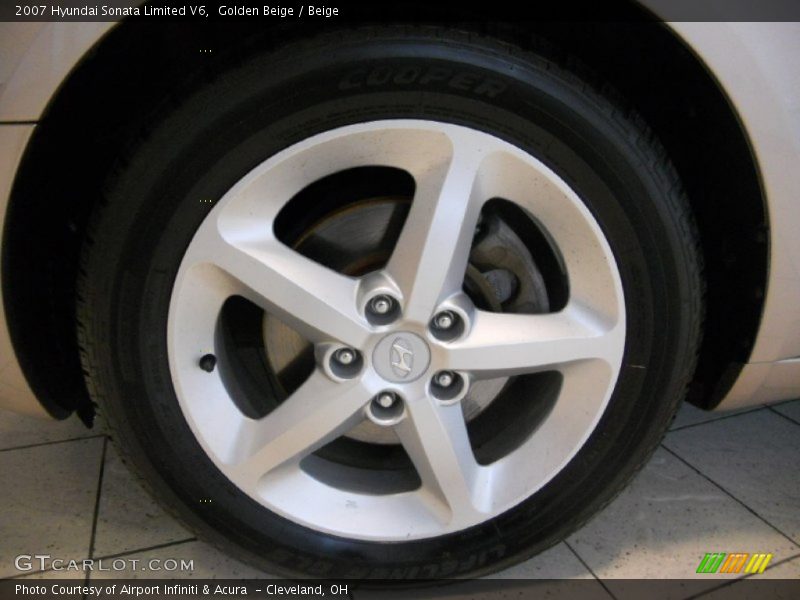 Golden Beige / Beige 2007 Hyundai Sonata Limited V6