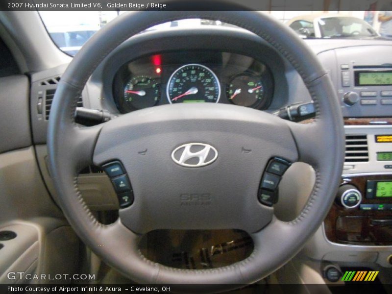 Golden Beige / Beige 2007 Hyundai Sonata Limited V6