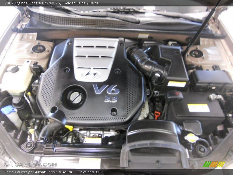 Golden Beige / Beige 2007 Hyundai Sonata Limited V6