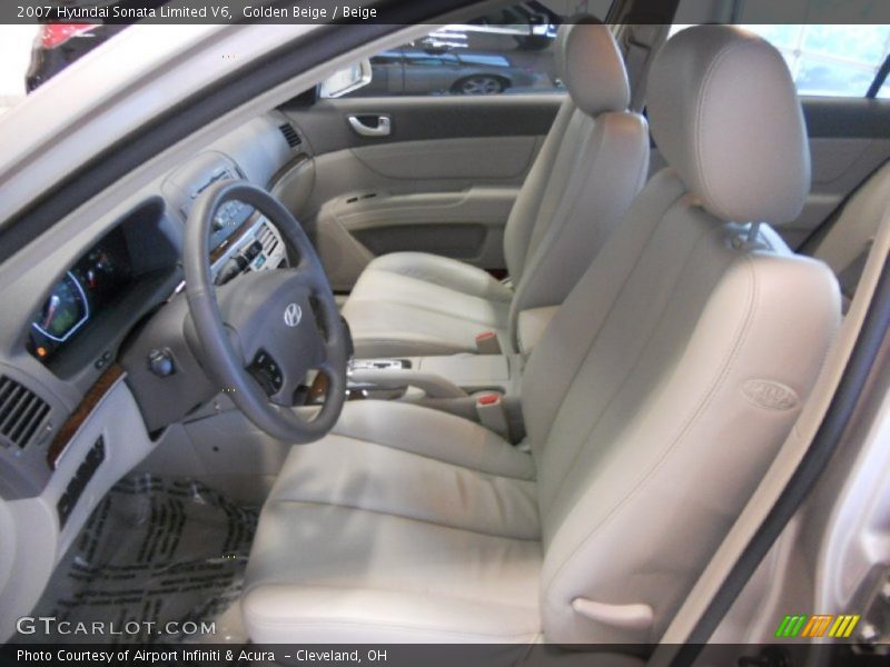 Golden Beige / Beige 2007 Hyundai Sonata Limited V6