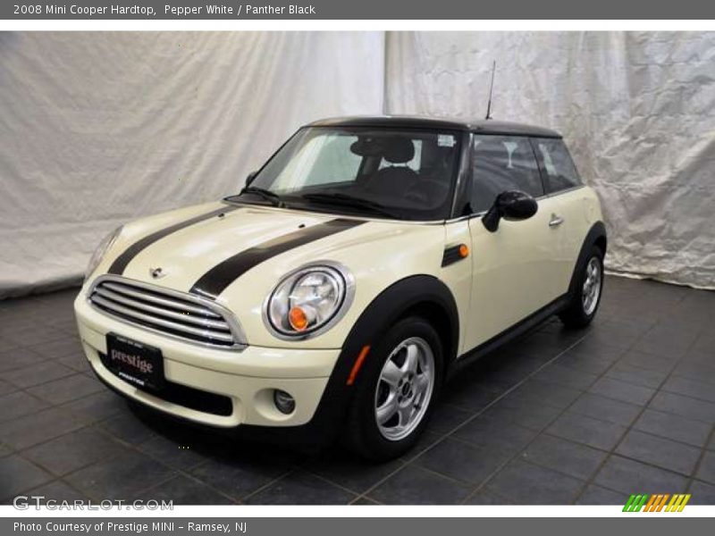 Pepper White / Panther Black 2008 Mini Cooper Hardtop