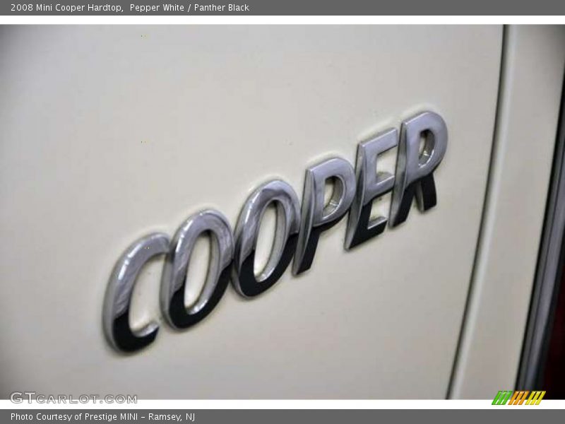 Pepper White / Panther Black 2008 Mini Cooper Hardtop