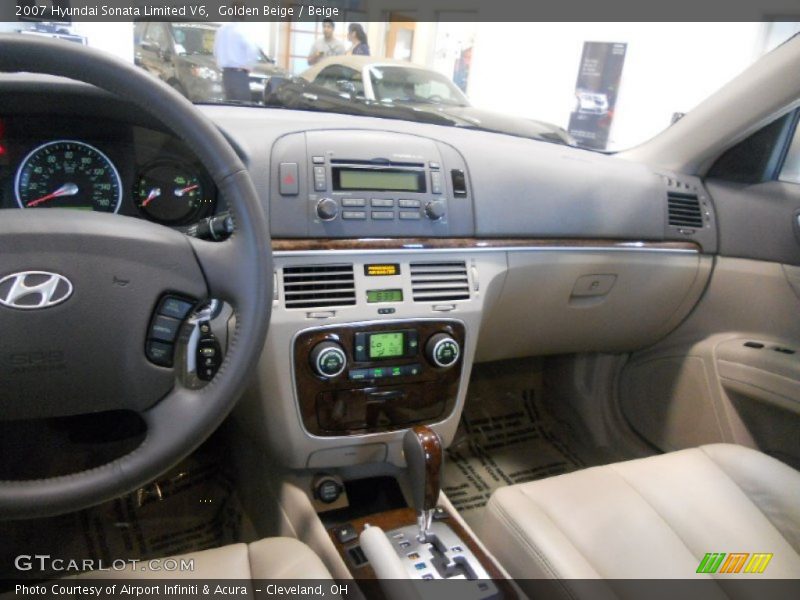 Golden Beige / Beige 2007 Hyundai Sonata Limited V6