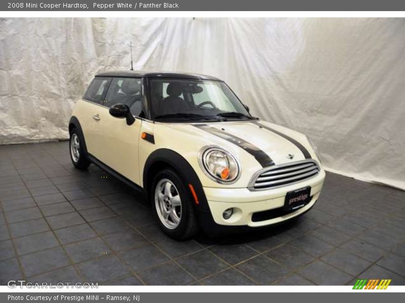 Pepper White / Panther Black 2008 Mini Cooper Hardtop