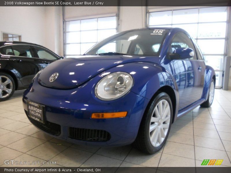 Laser Blue / Grey 2008 Volkswagen New Beetle SE Coupe