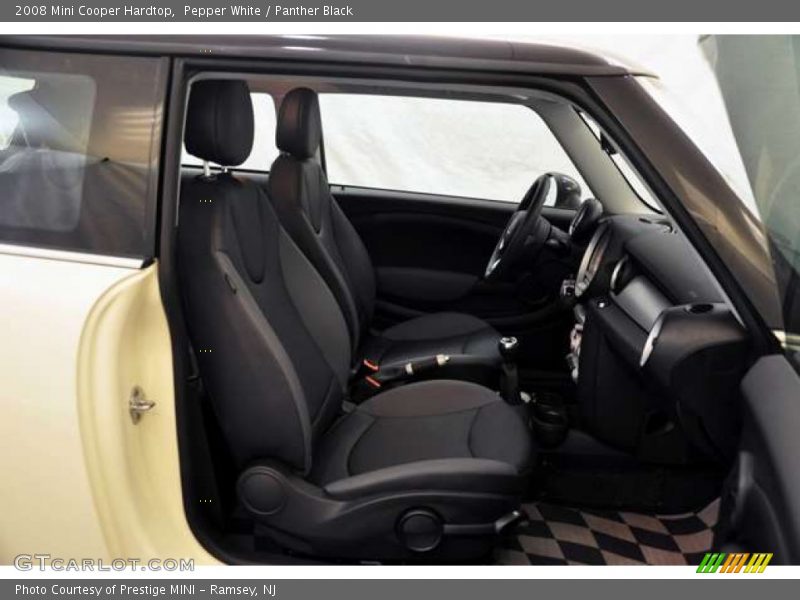 Pepper White / Panther Black 2008 Mini Cooper Hardtop