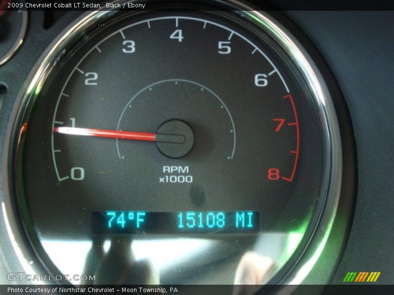 Black / Ebony 2009 Chevrolet Cobalt LT Sedan