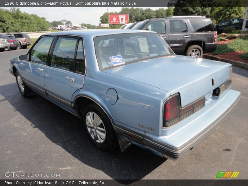 Light Sapphire Blue Metallic / Blue 1990 Oldsmobile Eighty-Eight Royale