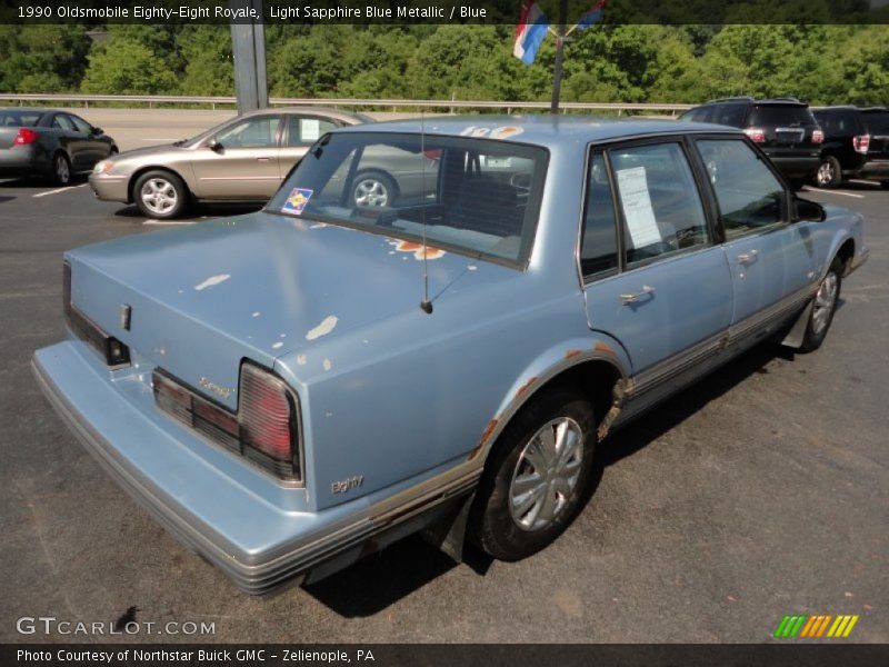Light Sapphire Blue Metallic / Blue 1990 Oldsmobile Eighty-Eight Royale