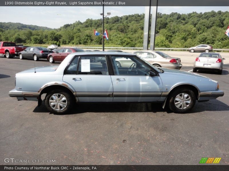 Light Sapphire Blue Metallic / Blue 1990 Oldsmobile Eighty-Eight Royale