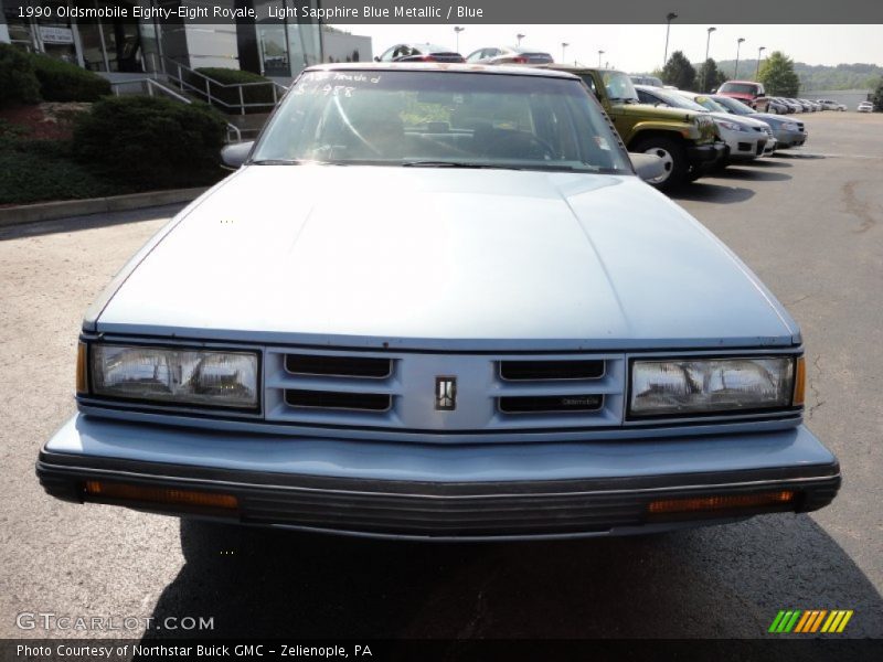 Light Sapphire Blue Metallic / Blue 1990 Oldsmobile Eighty-Eight Royale