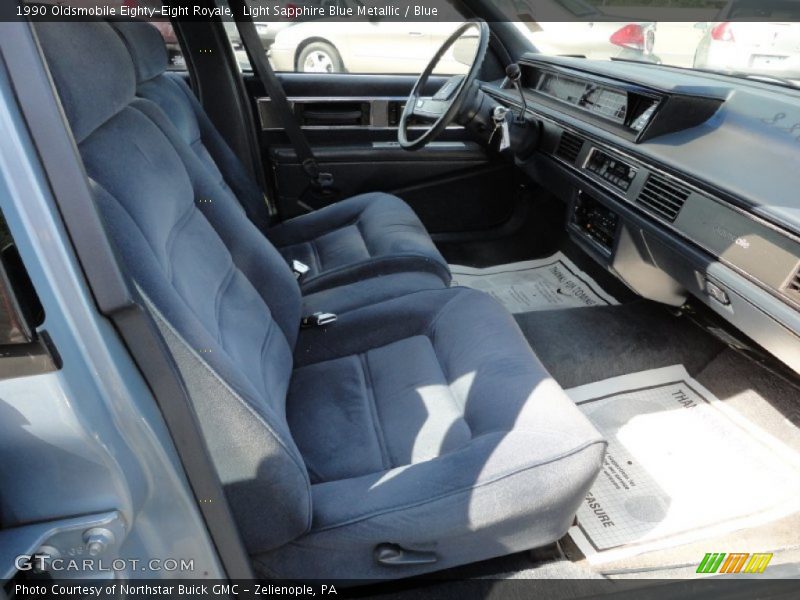 Light Sapphire Blue Metallic / Blue 1990 Oldsmobile Eighty-Eight Royale