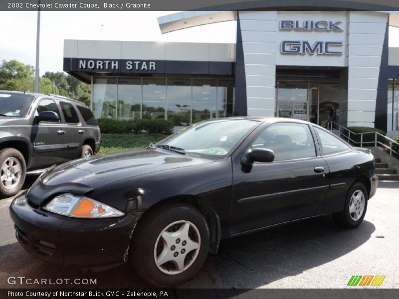 Black / Graphite 2002 Chevrolet Cavalier Coupe