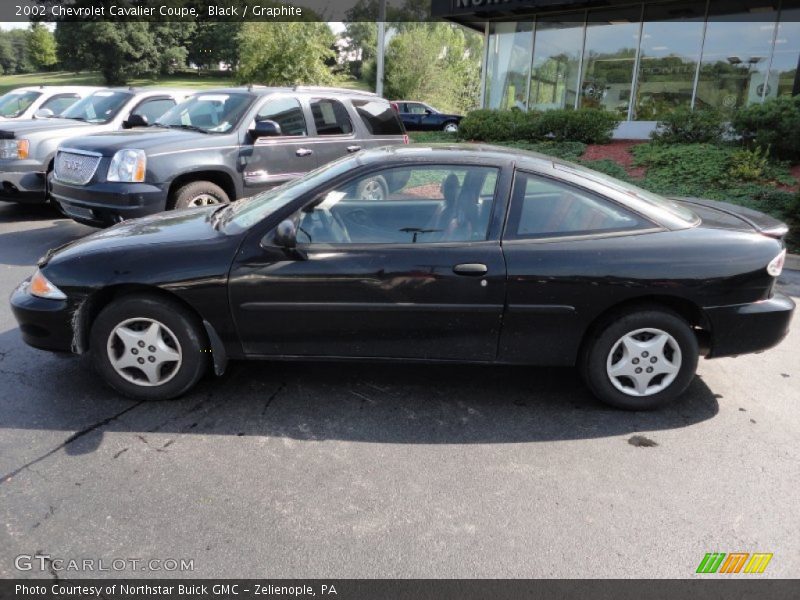 Black / Graphite 2002 Chevrolet Cavalier Coupe