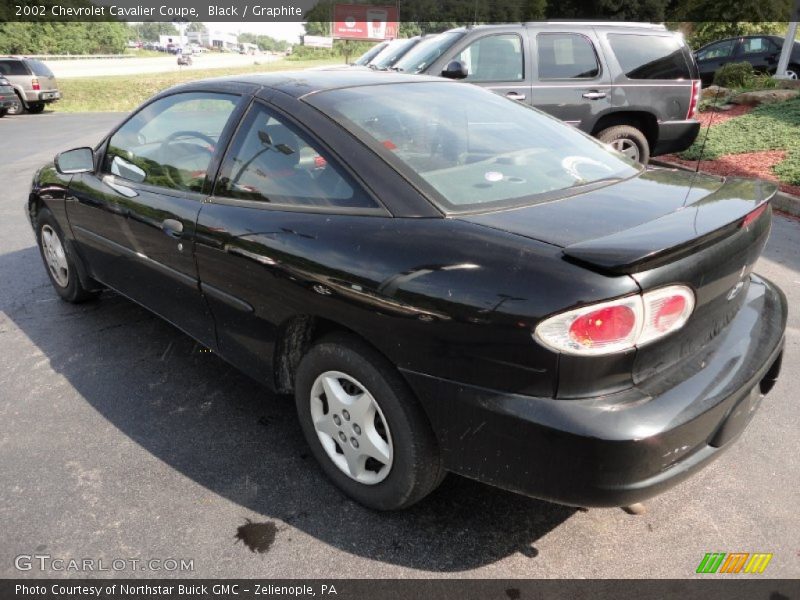 Black / Graphite 2002 Chevrolet Cavalier Coupe