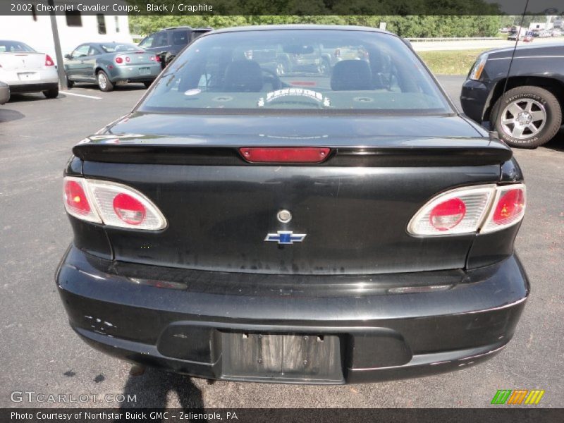 Black / Graphite 2002 Chevrolet Cavalier Coupe