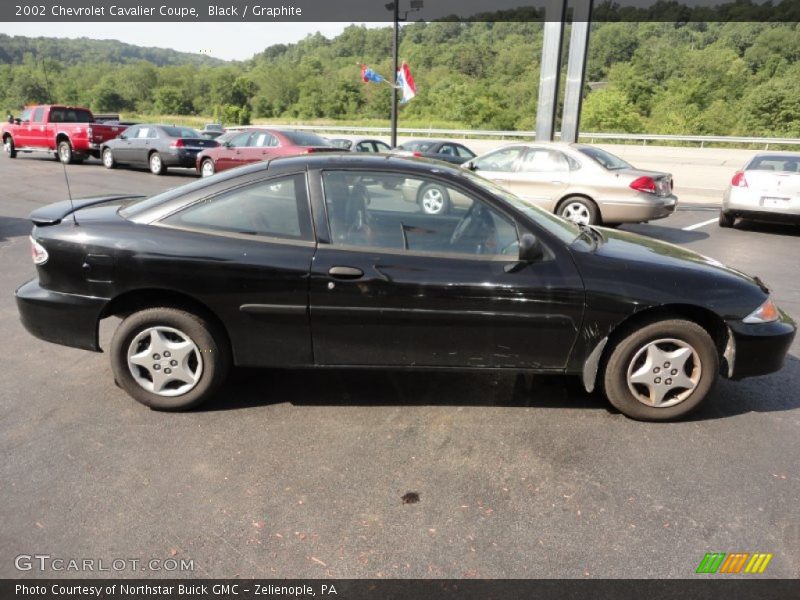 Black / Graphite 2002 Chevrolet Cavalier Coupe