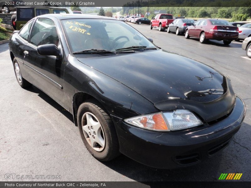 Black / Graphite 2002 Chevrolet Cavalier Coupe