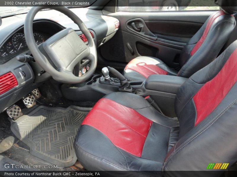 Black / Graphite 2002 Chevrolet Cavalier Coupe