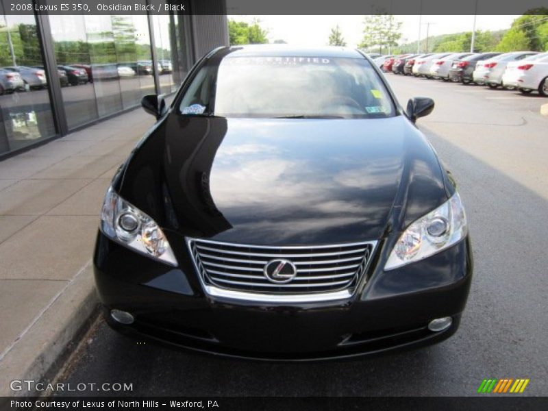 Obsidian Black / Black 2008 Lexus ES 350