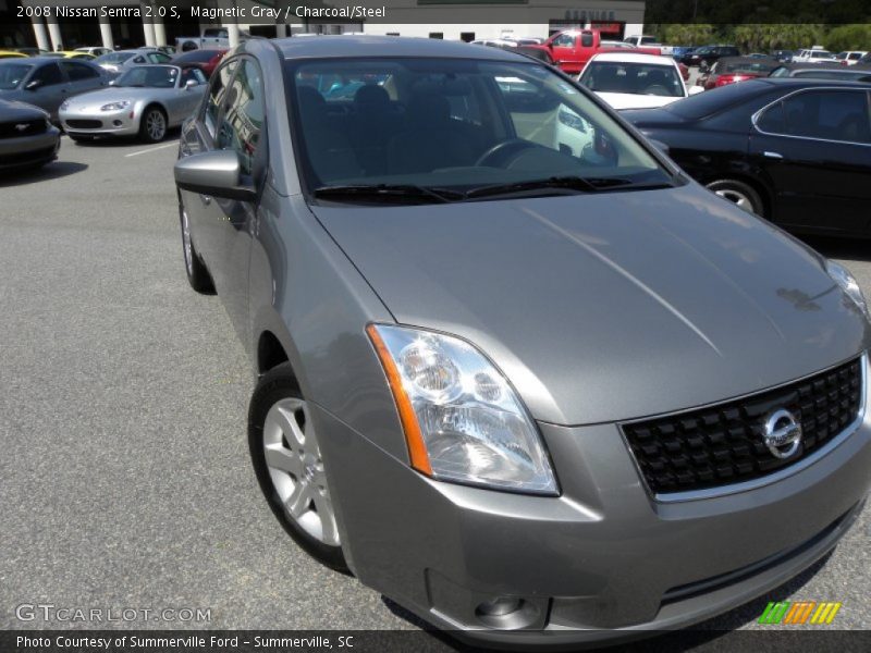 Magnetic Gray / Charcoal/Steel 2008 Nissan Sentra 2.0 S