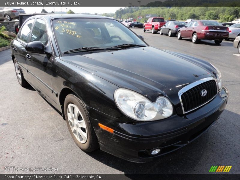 Ebony Black / Black 2004 Hyundai Sonata
