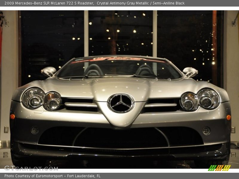 Crystal Antimony Gray Metallic / Semi-Aniline Black 2009 Mercedes-Benz SLR McLaren 722 S Roadster