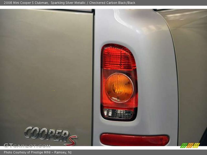 Sparkling Silver Metallic / Checkered Carbon Black/Black 2008 Mini Cooper S Clubman