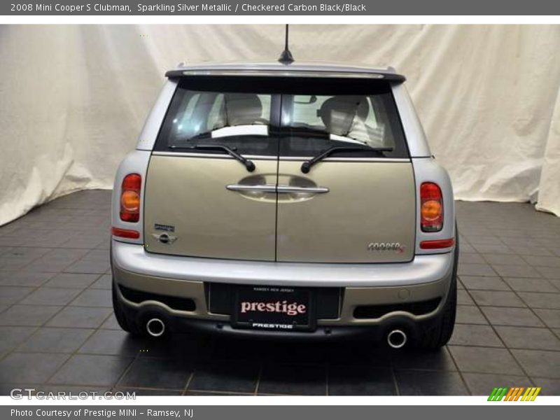 Sparkling Silver Metallic / Checkered Carbon Black/Black 2008 Mini Cooper S Clubman
