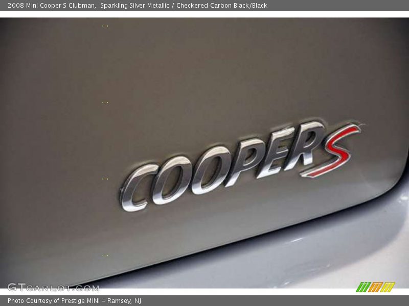 Sparkling Silver Metallic / Checkered Carbon Black/Black 2008 Mini Cooper S Clubman