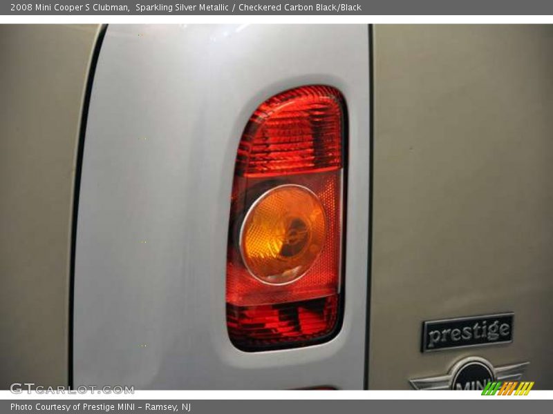 Sparkling Silver Metallic / Checkered Carbon Black/Black 2008 Mini Cooper S Clubman