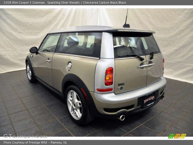 Sparkling Silver Metallic / Checkered Carbon Black/Black 2008 Mini Cooper S Clubman