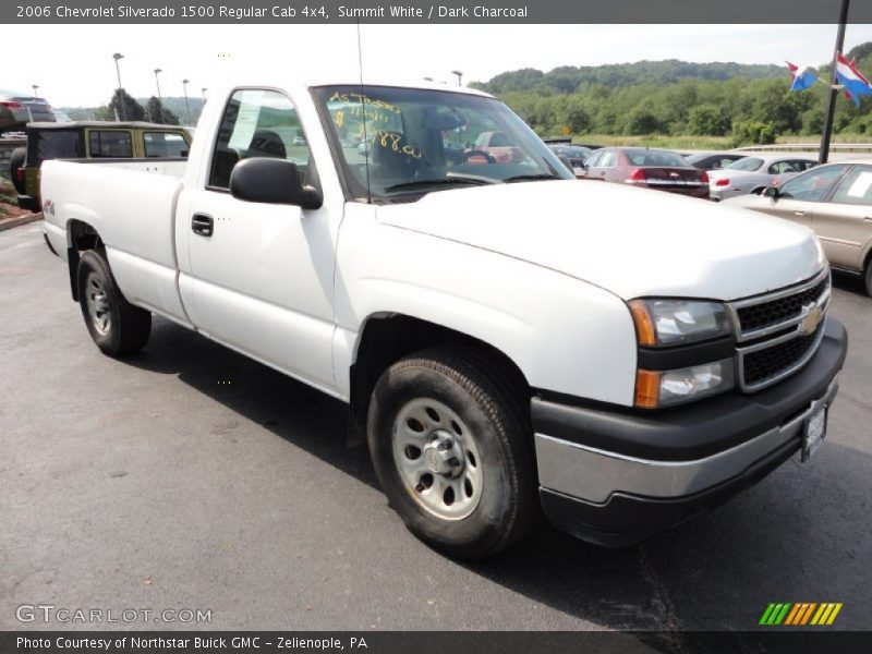 Summit White / Dark Charcoal 2006 Chevrolet Silverado 1500 Regular Cab 4x4