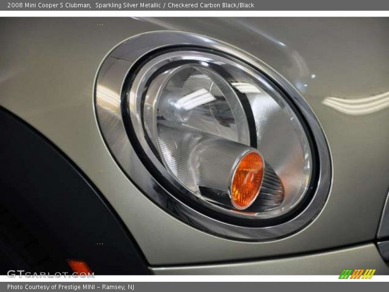 Sparkling Silver Metallic / Checkered Carbon Black/Black 2008 Mini Cooper S Clubman