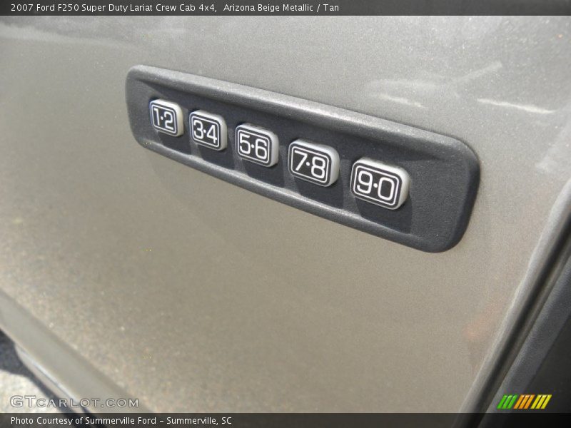 Arizona Beige Metallic / Tan 2007 Ford F250 Super Duty Lariat Crew Cab 4x4