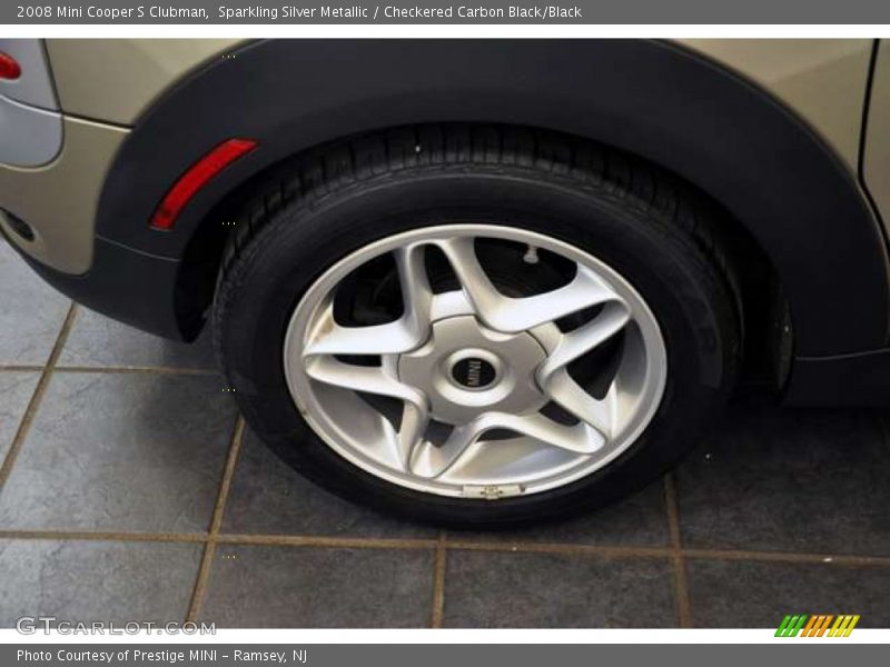 Sparkling Silver Metallic / Checkered Carbon Black/Black 2008 Mini Cooper S Clubman