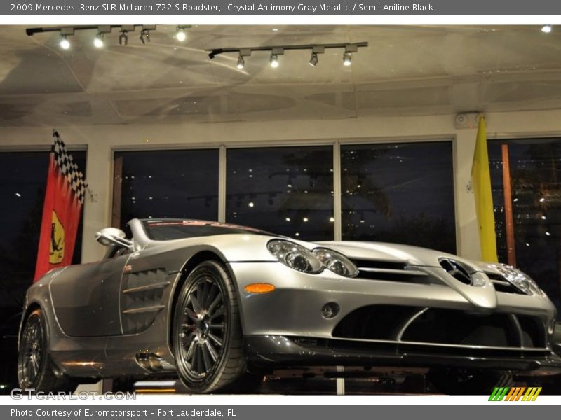 Crystal Antimony Gray Metallic / Semi-Aniline Black 2009 Mercedes-Benz SLR McLaren 722 S Roadster