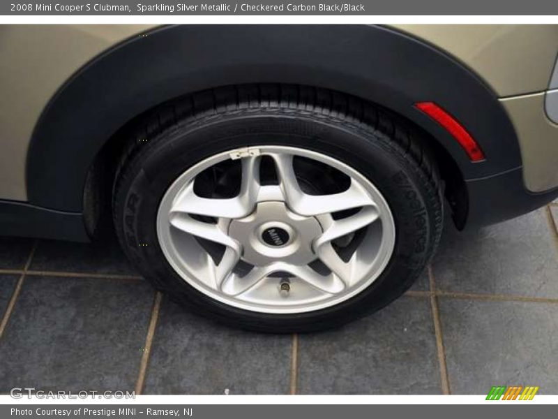 Sparkling Silver Metallic / Checkered Carbon Black/Black 2008 Mini Cooper S Clubman
