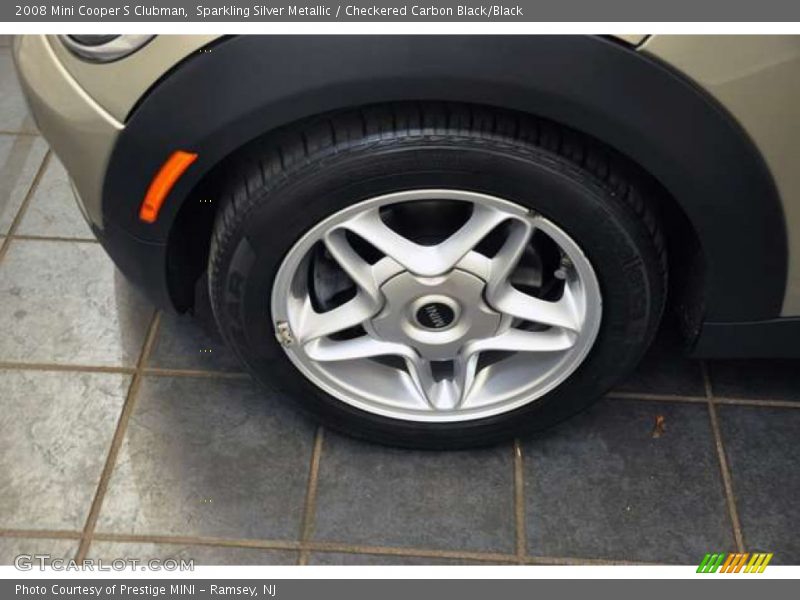 Sparkling Silver Metallic / Checkered Carbon Black/Black 2008 Mini Cooper S Clubman