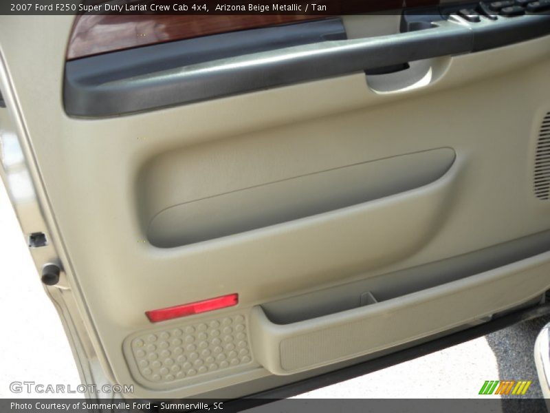 Arizona Beige Metallic / Tan 2007 Ford F250 Super Duty Lariat Crew Cab 4x4