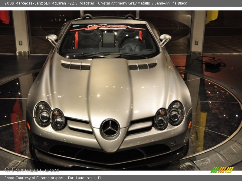 Crystal Antimony Gray Metallic / Semi-Aniline Black 2009 Mercedes-Benz SLR McLaren 722 S Roadster