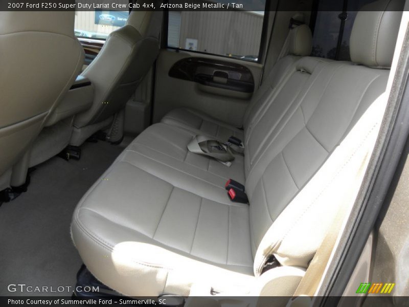 Arizona Beige Metallic / Tan 2007 Ford F250 Super Duty Lariat Crew Cab 4x4