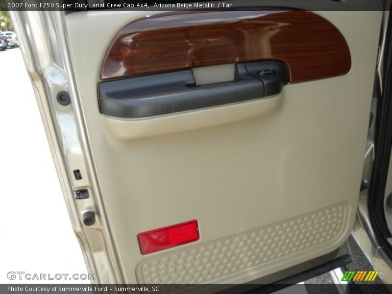 Arizona Beige Metallic / Tan 2007 Ford F250 Super Duty Lariat Crew Cab 4x4