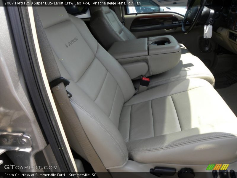 Arizona Beige Metallic / Tan 2007 Ford F250 Super Duty Lariat Crew Cab 4x4