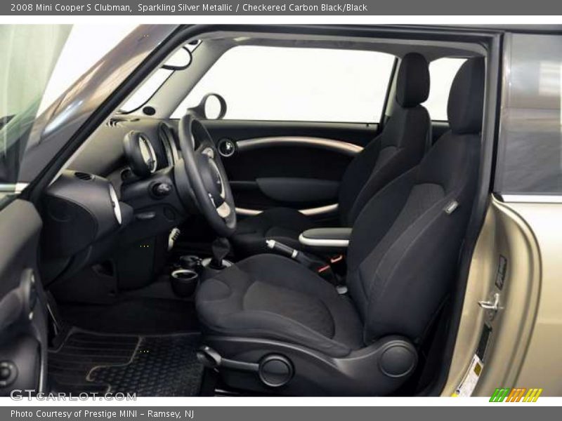 Sparkling Silver Metallic / Checkered Carbon Black/Black 2008 Mini Cooper S Clubman
