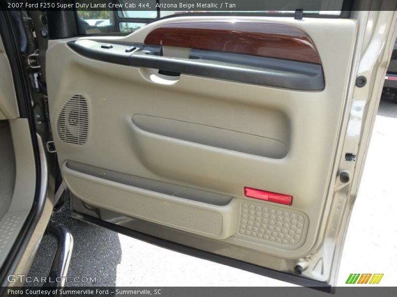 Arizona Beige Metallic / Tan 2007 Ford F250 Super Duty Lariat Crew Cab 4x4