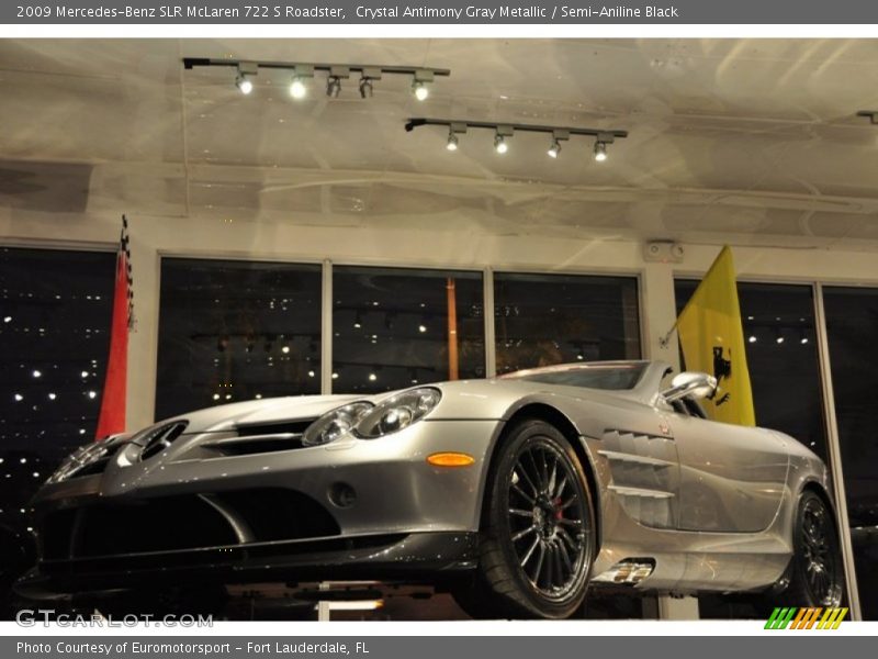 Crystal Antimony Gray Metallic / Semi-Aniline Black 2009 Mercedes-Benz SLR McLaren 722 S Roadster